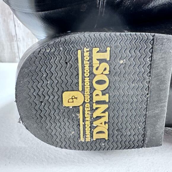 Dan‎ Post DP2110 Boots Mens 10 Black Leather Round Toe Western Riding Cowboy - Picture 5 of 9